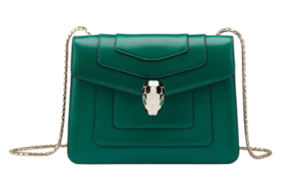 bulgari green cross-body bag
