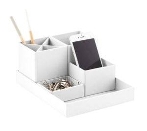 desk organizer white office